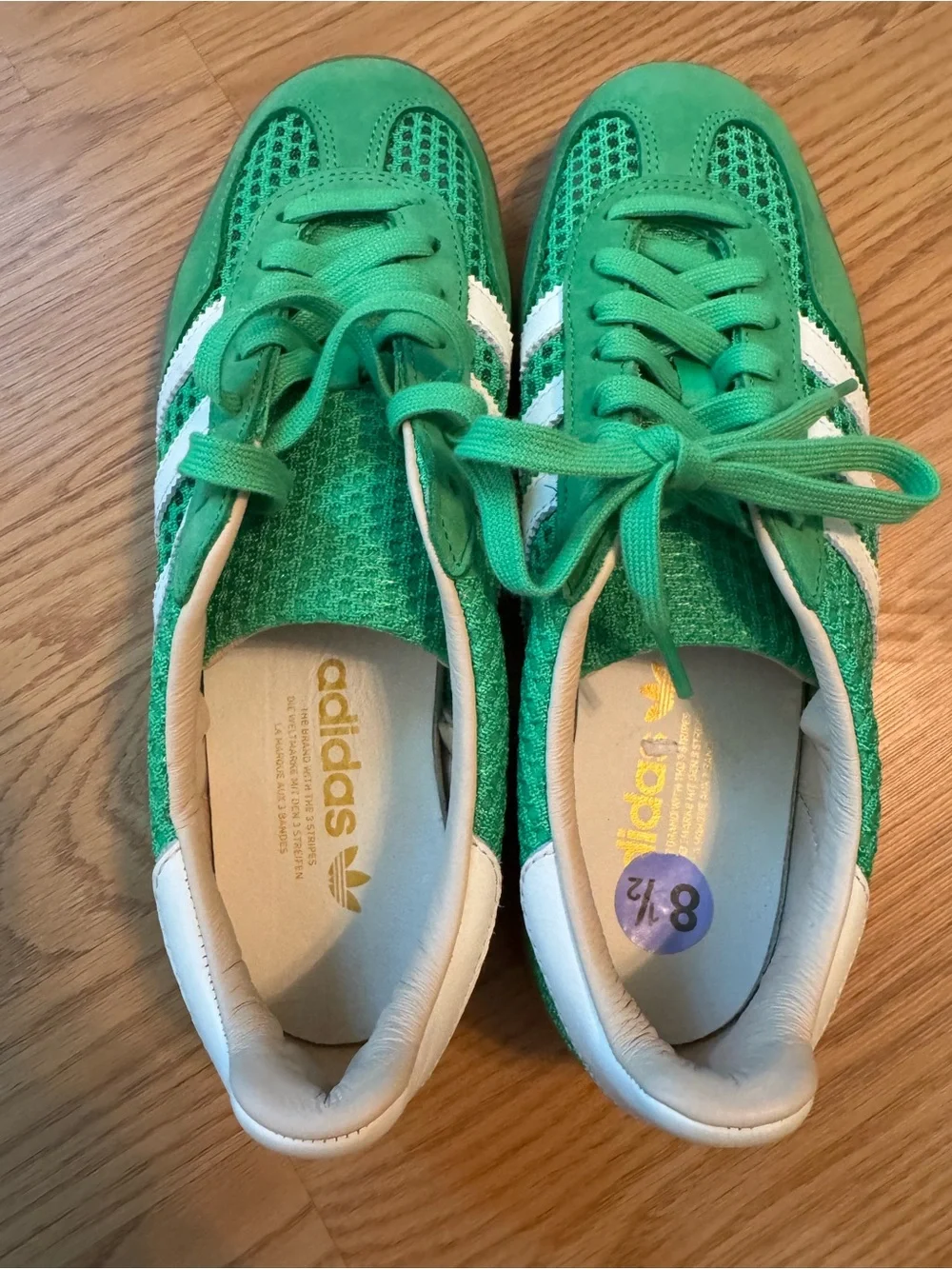 adidas Originals Gazelle Indoor - Green - Mens 8.5 Women’s 9.5